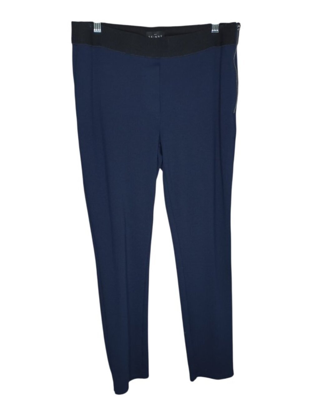 The Skinny Ankle white House Black Market Women's Size 10 Side Zip Blue Pants